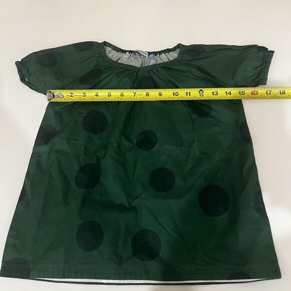 La Paloma Girls Parker Dress In Evergreen Polka Dot 2-3 Yrs Holidays Party Pics - Picture 6 of 7
